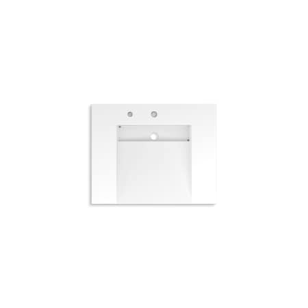 Kohler 30In Wall-Mount Lavatory System In Glacier White 81029-BSS-KCG